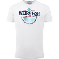Weird Fish Heritage Surf Front Print Graphic T-Shirt Dusty White Size 3XL Weird Fish Heritage Surf Front Print Graphic T-Shirt Dusty White Size 3XL
