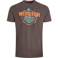 Weird Fish Heritage Surf Front Print Graphic T-Shirt Hot Chocolate Size 5XL Weird Fish Heritage Surf Front Print Graphic T-Shirt Hot Chocolate Size 5XL