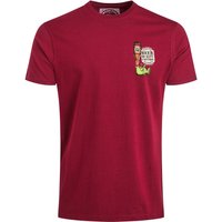 Weird Fish Beer Offisher Back Print Artist T-Shirt Garnet Size XL Weird Fish Beer Offisher Back Print Artist T-Shirt Garnet Size XL