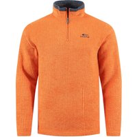 Weird Fish Newark 1/4 Zip Grid Fleece Brick Orange Size 4XL Weird Fish Newark 1/4 Zip Grid Fleece Brick Orange Size 4XL