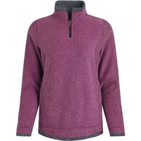 Weird Fish Beye 1/4 Zip Grid Fleece Purple Wine Size 16 Weird Fish Beye 1/4 Zip Grid Fleece Purple Wine Size 16
