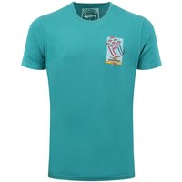 Weird Fish Red Sparrows Back Print Artist T-Shirt Deep Teal Size 4XL Weird Fish Red Sparrows Back Print Artist T-Shirt Deep Teal Size 4XL