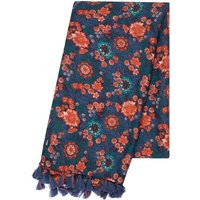 Weird Fish Marelia Printed Scarf Dark Blue Size ONE Weird Fish Marelia Printed Scarf Dark Blue Size ONE