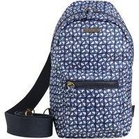 Weird Fish Hanni Printed Crossbody Bag Navy Size ONE Weird Fish Hanni Printed Crossbody Bag Navy Size ONE