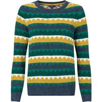 Weird Fish Tyla Cosy Knit Scalloped Jumper Antique Moss Size 12 Weird Fish Tyla Cosy Knit Scalloped Jumper Antique Moss Size 12