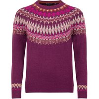 Weird Fish Lowell Fair Isle Jumper Beet Size 8