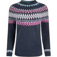 Weird Fish Lowell Fair Isle Jumper Navy Size 8 Weird Fish Lowell Fair Isle Jumper Navy Size 8