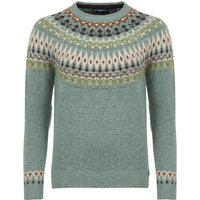 Weird Fish Lowell Fair Isle Jumper Sea Mist Size 22 Weird Fish Lowell Fair Isle Jumper Sea Mist Size 22