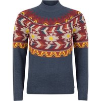 Weird Fish Arelia Ikat Knitted Jumper Navy Size 22 Weird Fish Arelia Ikat Knitted Jumper Navy Size 22