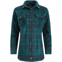 Weird Fish Autumn Check Fleece Shacket Cedar Green Size 16 Weird Fish Autumn Check Fleece Shacket Cedar Green Size 16