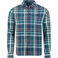 Weird Fish Lando Long Sleeve Check Shirt Dark Blue Size 4XL Weird Fish Lando Long Sleeve Check Shirt Dark Blue Size 4XL