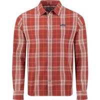 Weird Fish Lando Long Sleeve Check Shirt Rust Leaves Size 4XL Weird Fish Lando Long Sleeve Check Shirt Rust Leaves Size 4XL