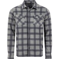 Weird Fish Tyburn Check Fleece Shacket Cement Size XL Weird Fish Tyburn Check Fleece Shacket Cement Size XL