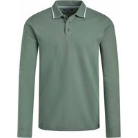 Weird Fish Theo Organic Cotton Textured Jersey Long Sleeve Polo Army Green Size 3XL Weird Fish Theo Organic Cotton Textured Jersey Long Sleeve Polo Army Green Size 3XL