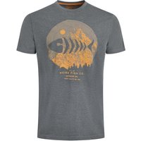 Weird Fish Explorer Front Print Graphic T-Shirt Iron Stone Size 2XL Weird Fish Explorer Front Print Graphic T-Shirt Iron Stone Size 2XL