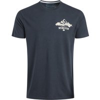 Weird Fish Mountain Valley Back Print Graphic T-Shirt Navy Size 2XL Weird Fish Mountain Valley Back Print Graphic T-Shirt Navy Size 2XL