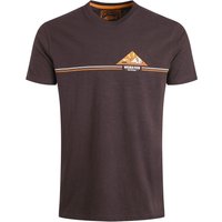 Weird Fish Pyramid Vista Chest Stripe Graphic T-Shirt Chocolate Size 3XL Weird Fish Pyramid Vista Chest Stripe Graphic T-Shirt Chocolate Size 3XL