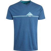 Weird Fish Pyramid Vista Chest Stripe Graphic T-Shirt Ensign Blue Size 5XL Weird Fish Pyramid Vista Chest Stripe Graphic T-Shirt Ensign Blue Size 5XL