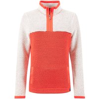 Weird Fish Isla 1/4 Zip Colour Block Macaroni Hot Coral Size 10 Weird Fish Isla 1/4 Zip Colour Block Macaroni Hot Coral Size 10
