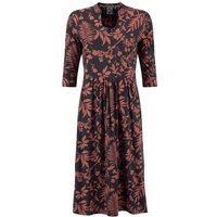 Weird Fish Isolde Printed Jersey Midi Dress Bitter Chocolate Size 22 Weird Fish Isolde Printed Jersey Midi Dress Bitter Chocolate Size 22