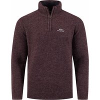 Weird Fish Altwood 1/4 Zip Jumper Aubergine Size 4XL Weird Fish Altwood 1/4 Zip Jumper Aubergine Size 4XL