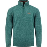 Weird Fish Altwood 1/4 Zip Jumper Deep Teal Size 2XL Weird Fish Altwood 1/4 Zip Jumper Deep Teal Size 2XL