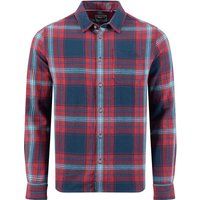 Weird Fish Broxton Organic Cotton Long Sleeve Herringbone Check Shirt Burgundy Size 5XL Weird Fish Broxton Organic Cotton Long Sleeve Herringbone Check Shirt Burgundy Size 5XL