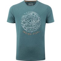 Weird Fish Lakes and Peaks Front Print Graphic T-Shirt Cedar Green Size S Weird Fish Lakes and Peaks Front Print Graphic T-Shirt Cedar Green Size S