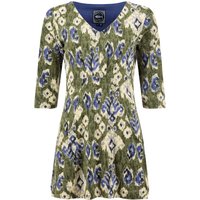 Weird Fish Arielle Printed Jersey 3/4 Sleeve Tunic Artichoke Size 18 Weird Fish Arielle Printed Jersey 3/4 Sleeve Tunic Artichoke Size 18