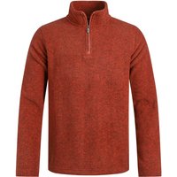Weird Fish Newport 1/4 Zip Ribbed Fleece Rust Leaves Size XL Weird Fish Newport 1/4 Zip Ribbed Fleece Rust Leaves Size XL