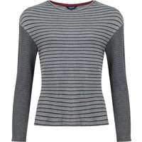 Weird Fish Calfee Striped Long Sleeve T-Shirt Grey Size 22 Weird Fish Calfee Striped Long Sleeve T-Shirt Grey Size 22