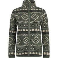 Weird Fish Rochelle Full Zip Printed Microfleece Deep Lichen Green Size 16 Weird Fish Rochelle Full Zip Printed Microfleece Deep Lichen Green Size 16