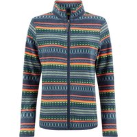 Weird Fish Rochelle Full Zip Printed Microfleece Deep Sea Blue Size 10 Weird Fish Rochelle Full Zip Printed Microfleece Deep Sea Blue Size 10