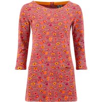 Weird Fish Charlotte Organic Cotton Printed Jersey Tunic Rust Size 12 Weird Fish Charlotte Organic Cotton Printed Jersey Tunic Rust Size 12