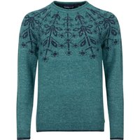Weird Fish Miska Fair Isle Jumper Deep Teal Size 8