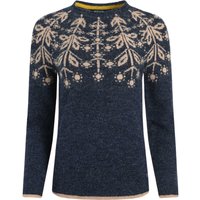 Weird Fish Miska Fair Isle Jumper Navy Size 22