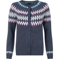 Weird Fish Hatty Fair Isle Cardigan Navy Size 12 Weird Fish Hatty Fair Isle Cardigan Navy Size 12
