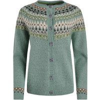 Weird Fish Hatty Fair Isle Cardigan Sea Mist Size 16 Weird Fish Hatty Fair Isle Cardigan Sea Mist Size 16