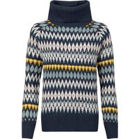 Weird Fish Annecy Fair Isle Roll Neck Jumper Midnight Size 20
