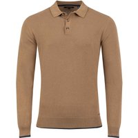 Weird Fish Alden Long Sleeve Knitted Polo Mocha Size S Weird Fish Alden Long Sleeve Knitted Polo Mocha Size S