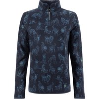 Weird Fish Reena 1/4 Zip Printed Microfleece Lake Blue Size 18 Weird Fish Reena 1/4 Zip Printed Microfleece Lake Blue Size 18