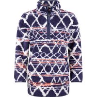 Weird Fish Pikard Printed Plush Qtr Zip Fleece Navy Size 12 Weird Fish Pikard Printed Plush Qtr Zip Fleece Navy Size 12