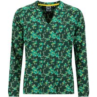 Weird Fish Brooke Organic Cotton Printed V Neck Jersey Top Forest Night Size 8 Weird Fish Brooke Organic Cotton Printed V Neck Jersey Top Forest Night Size 8