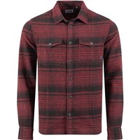 Weird Fish Bosco Check Over Shirt Garnet Size 5XL Weird Fish Bosco Check Over Shirt Garnet Size 5XL