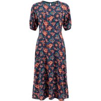 Weird Fish Everly Viscose Printed Viscose Dress Dark Blue Size 22 Weird Fish Everly Viscose Printed Viscose Dress Dark Blue Size 22