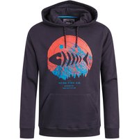 Weird Fish Bryant Graphic Pop Over Hoodie Midnight Size 3XL Weird Fish Bryant Graphic Pop Over Hoodie Midnight Size 3XL