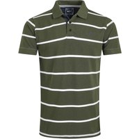 Weird Fish Fabian Organic Cotton Striped Pique Polo Deep Lichen Green Size 3XL Weird Fish Fabian Organic Cotton Striped Pique Polo Deep Lichen Green Size 3XL