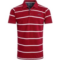 Weird Fish Fabian Organic Cotton Striped Pique Polo Garnet Size 3XL Weird Fish Fabian Organic Cotton Striped Pique Polo Garnet Size 3XL