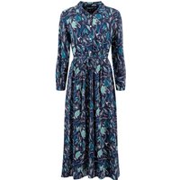 Weird Fish Steffan Printed Maxi Shirt Dress Estate blue Size 12 Weird Fish Steffan Printed Maxi Shirt Dress Estate blue Size 12