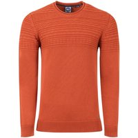 Weird Fish Fahri Mixed Stitch Crew Neck Jumper Rust Leaves Size 3XL Weird Fish Fahri Mixed Stitch Crew Neck Jumper Rust Leaves Size 3XL